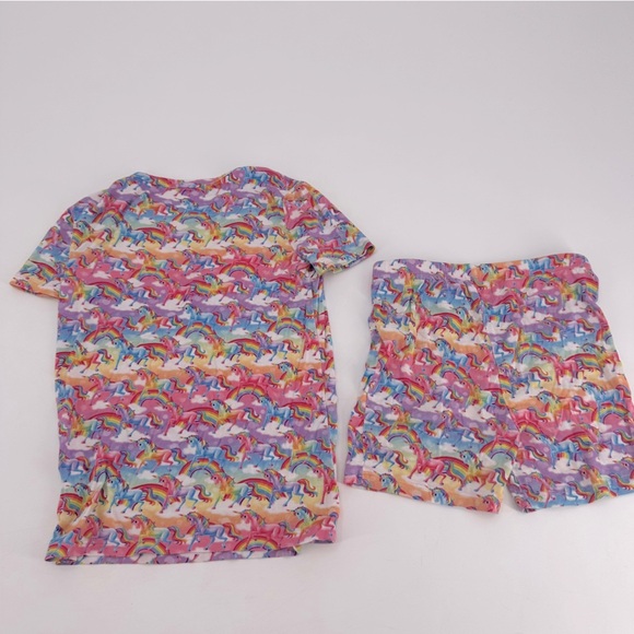 Posh Peanut X Lisa Frank Unicorn Markie Short Pajamas Set Size 5T 6T 5 6 - Picture 3 of 3